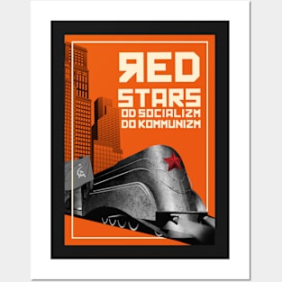 Red stars Posters and Art